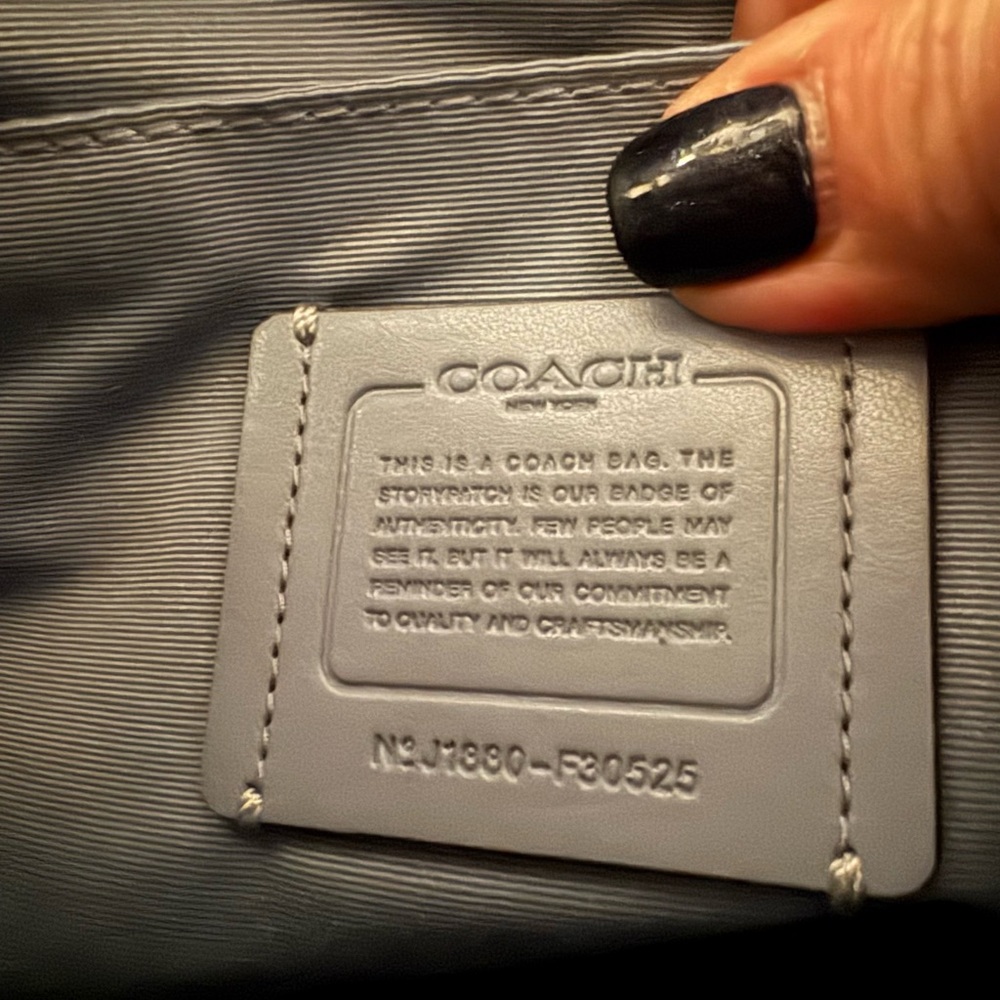 Coach Light Blue Backpack - Picture 4 of 5